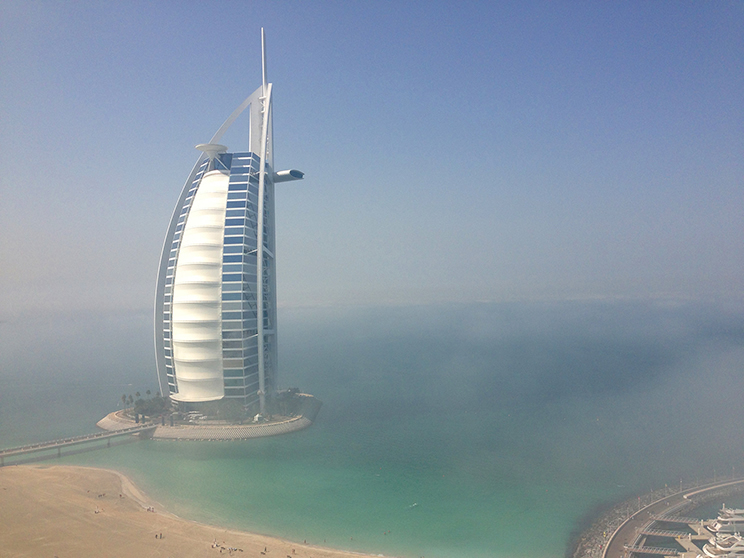 Burj al Arab in the mist